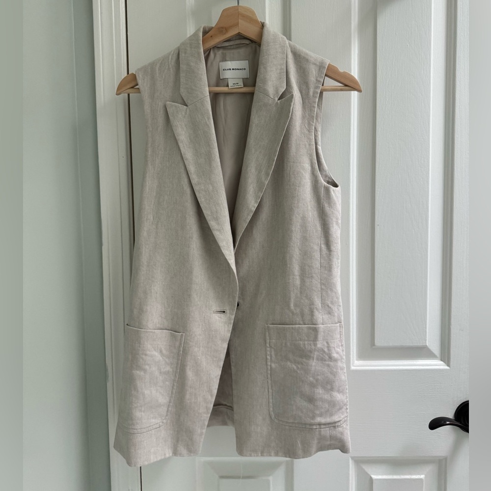 Club Monaco Linen Vest